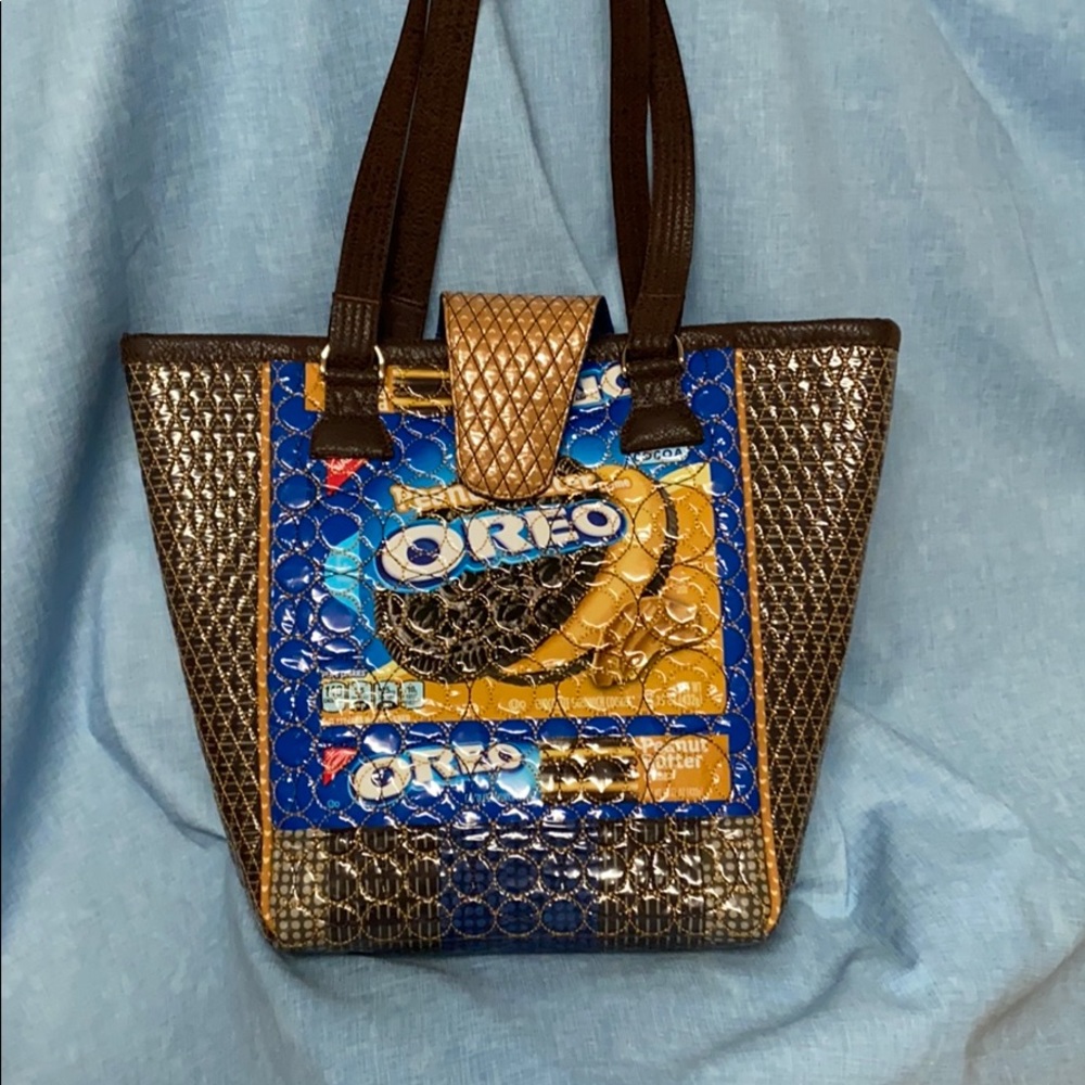 Oreos themed Custom designed handmade tote bag - Picture 1 of 9